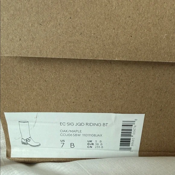 COACH - Jacquard Patterned Knee-High a-Leather Boots - Size 7 - Picture 2 of 8